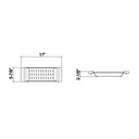 Julien 205317 Colander For 16In Sink Maple Handles 6X17X2-1/4 2