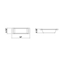 Julien 205328 Bin For 18In Sink Maple Handles 6X19X4-1/4 2