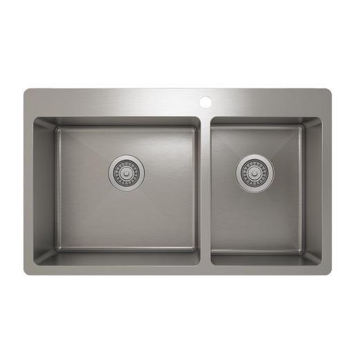 Prochef IH75-TR-33209 Proinox H75 Collection Topmount Sink With Double Bowl 1