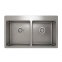 Prochef IH75-TE-33209 Proinox H75 Collection Topmount Sink With Double Bowl 1