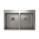Prochef IH75-TE-31209 Proinox H75 Collection Topmount Sink With Double Bowl 1