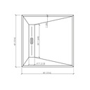 Fiora SDTP4040 Shower Base Linea Slate 40X40 Cappuccino 2