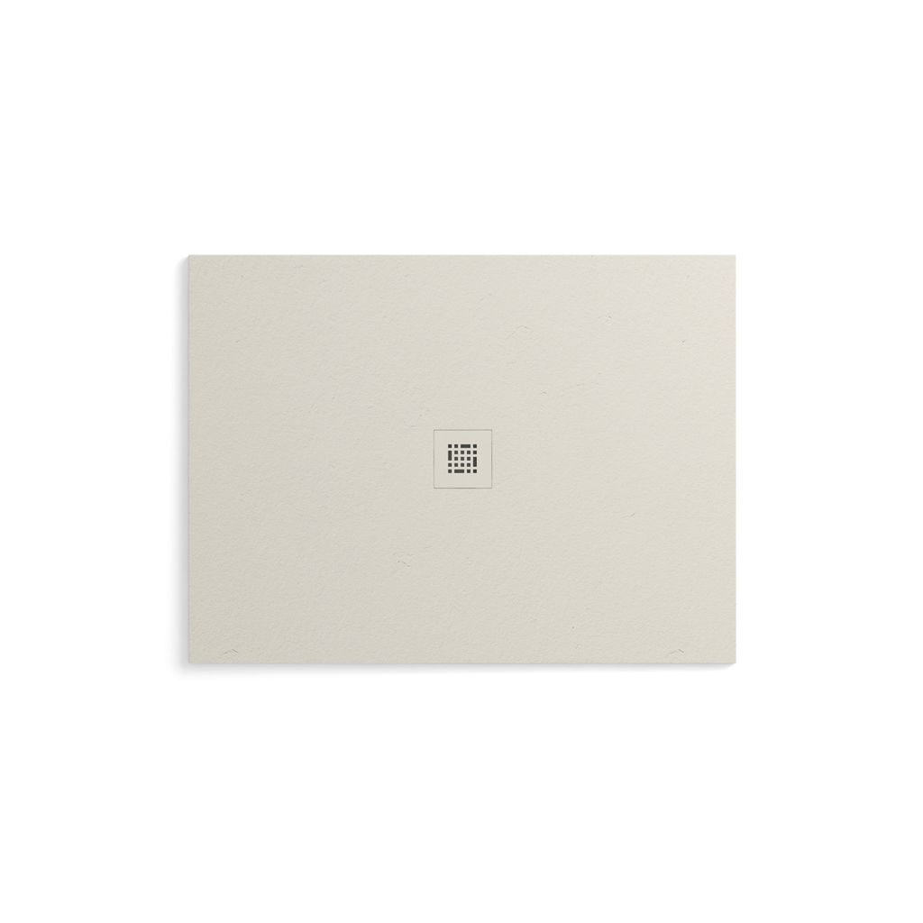 Fiora SSSP4836 Shower Base Quadro Slate 48X36 Off White 1