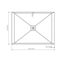 Fiora SSSP4836 Shower Base Quadro Slate 48X36 Cement 2