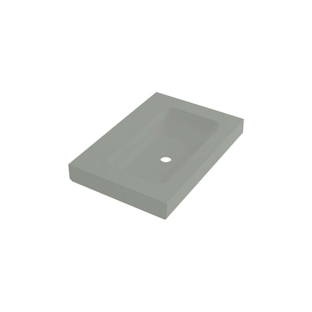 Fiora MPCI01 Wall Mount Lavatory 28X19 Three Holes Grey 1