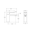 Aquabrass 86014 Madison Single Hole Lavatory Faucet Brushed Nickel 2