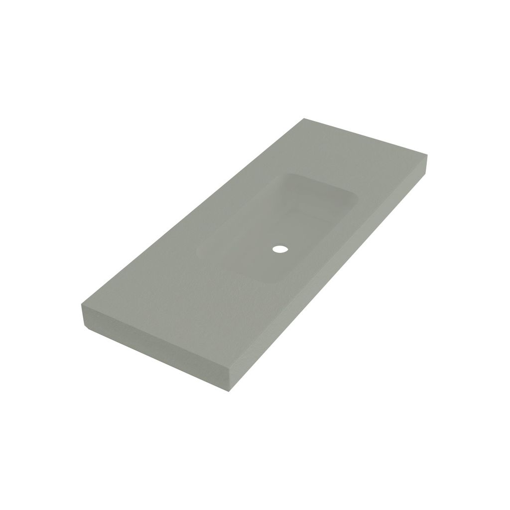Fiora MPCI06 Wall Mount Lavatory 48X19 Three Holes Grey 1