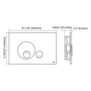 Oli 879454 Globe Push Plate Polished Chrome 3