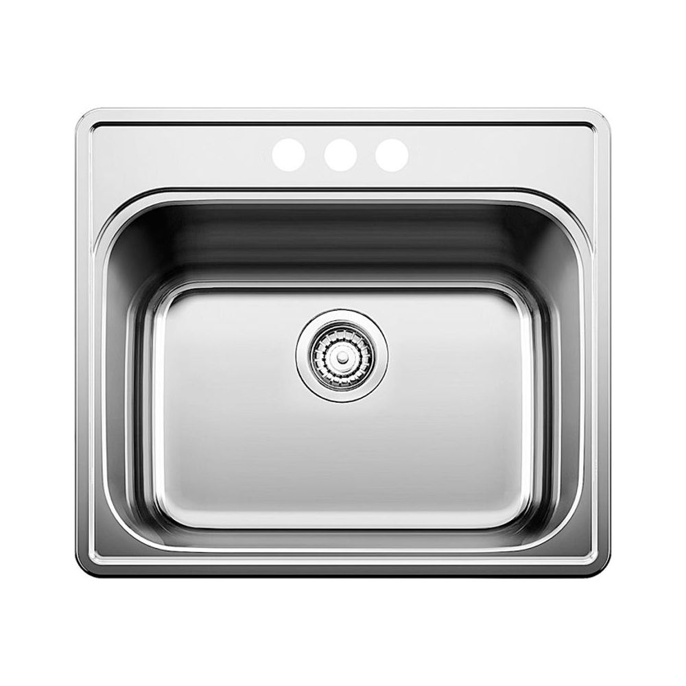 Blanco 401202 Essential Three Holes 4 Centre Drop In Utility Sink 1