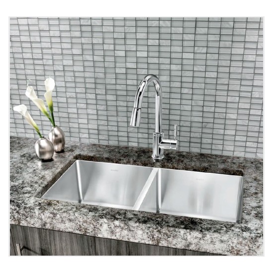 Blanco 401515 Quatrus R15 U Single Undermount Bar Sink 4