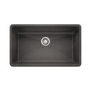 Blanco 401683 Precis U Super Single Undermount Kitchen Sink Metallic Gray 1