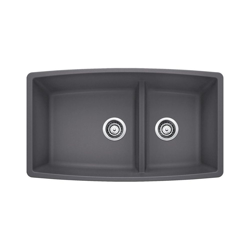 Blanco 401418 Performa U 1.75 Low Divide Double Undermount Kitchen Sink 1