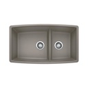 Blanco 401188 Performa U 1.75 Low Divide Double Undermount Kitchen Sink 1
