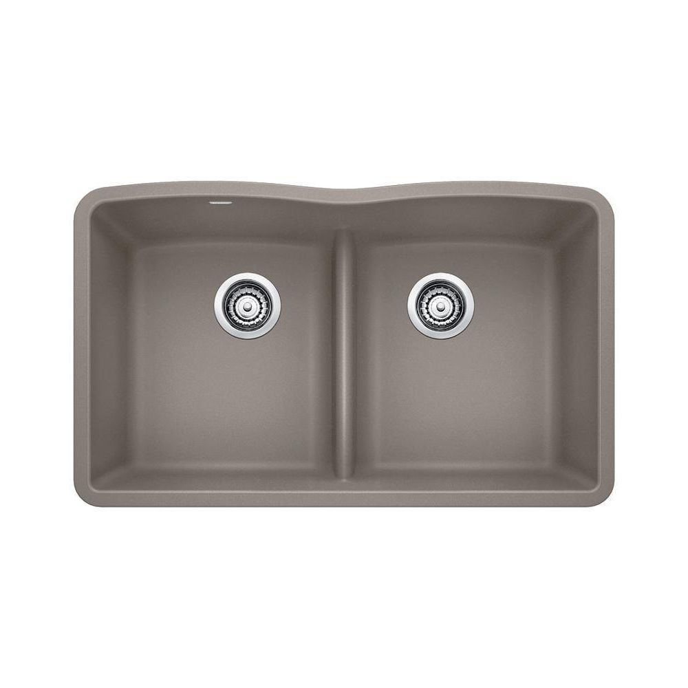 Blanco 401836 Diamond U 2 Low Divide Double Undermount Kitchen Sink 1
