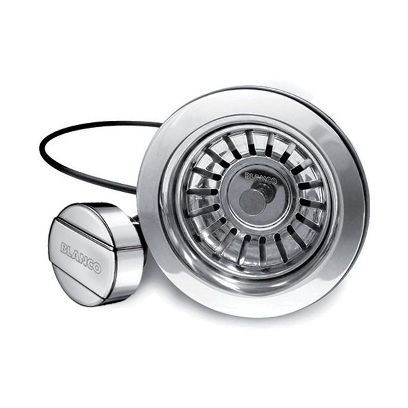 Blanco 406244 3.5 Round Pop Up Stainless Steel Strainer 1