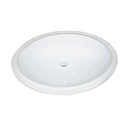 Fairmont Designs S-100WH Oval Ceramic Undermount Sink - White 1
