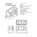 Fairmont Designs 1512-VH48 Shaker Americana 48&quot; Vanity Open Shelf Polar White 2