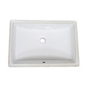 Fairmont Designs S-200WH Rectangular Ceramic Undermount Sink - White 1
