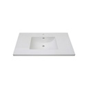 Fairmont Designs TC3-4322W1 43&quot; White Ceramic Top Single Hole 1