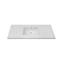 Fairmont Designs TC3-4922W8 49&quot; White Ceramic Top 8&quot; Widespread 1