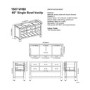 Fairmont Designs 1507-VH60 Napa 60 Open Shelf Vanity Sonoma Sand 2