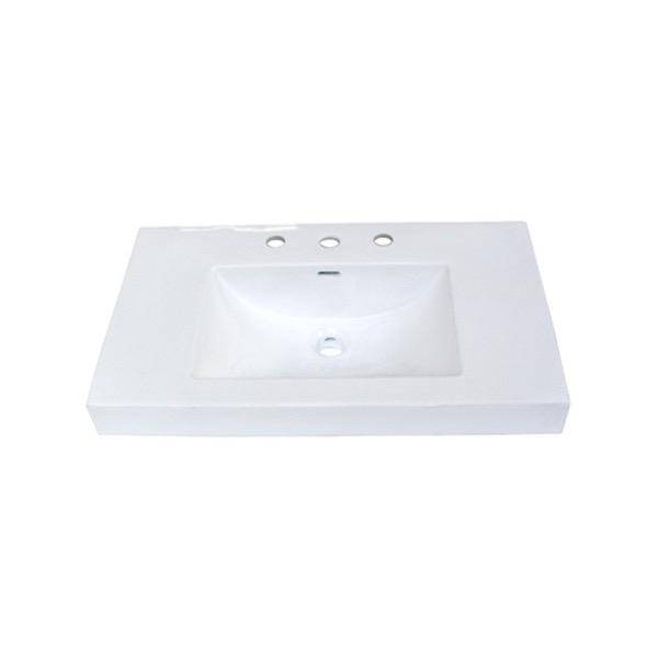 Fairmont Designs S-11030W8 30  18 White Ceramic Sink 8 Widespread 1