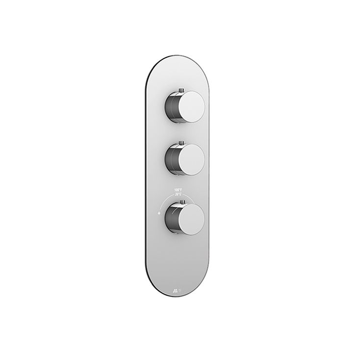 Aquabrass R3295 Trim Set For 12002 1/2 And 3002 3/4 Thermostatic Valves Brushed Nickel 1