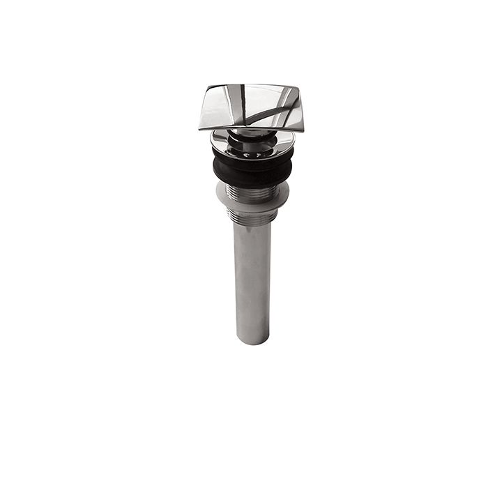 Aquabrass 629 Drains & P Traps 11/4 Square Press Pop Up Drain Polished Chrome 1