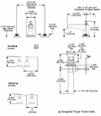 Brizo 65361LF Rook Widespread Lavatory Faucet Less Handles 4
