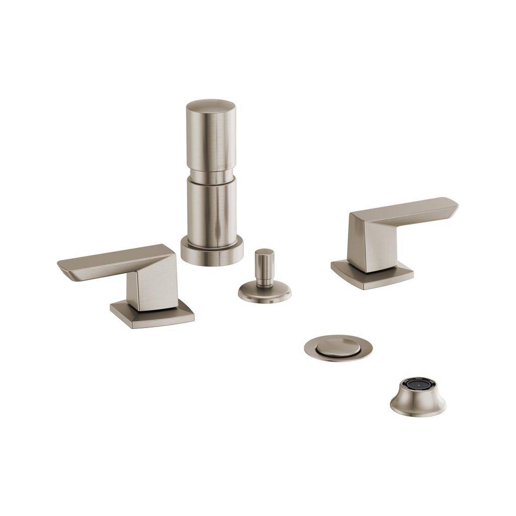 Brizo 68488 Vettis Two Handle Bidet Faucet Luxe Nickel 1