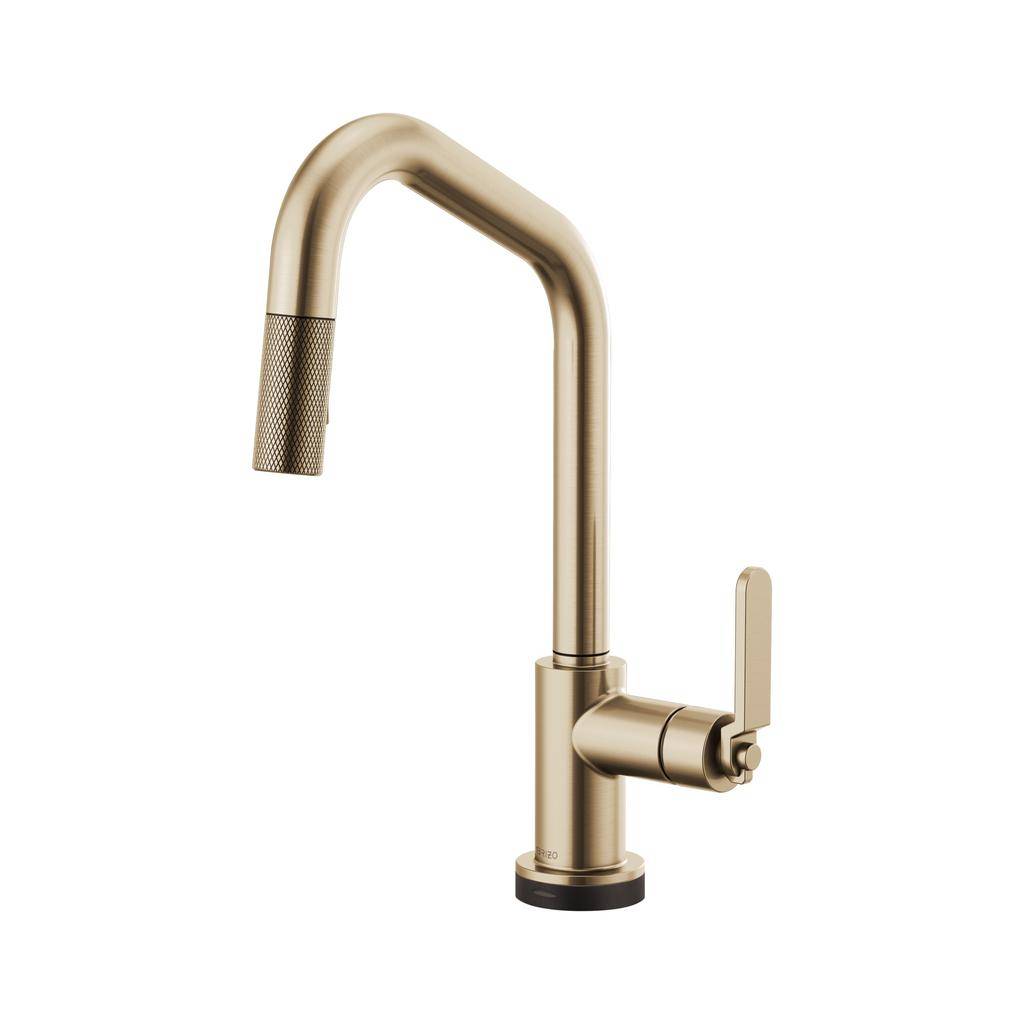 Brizo 64064LF Litze Smart Touch Pull Down Angled Spout Faucet Luxe Gold 1