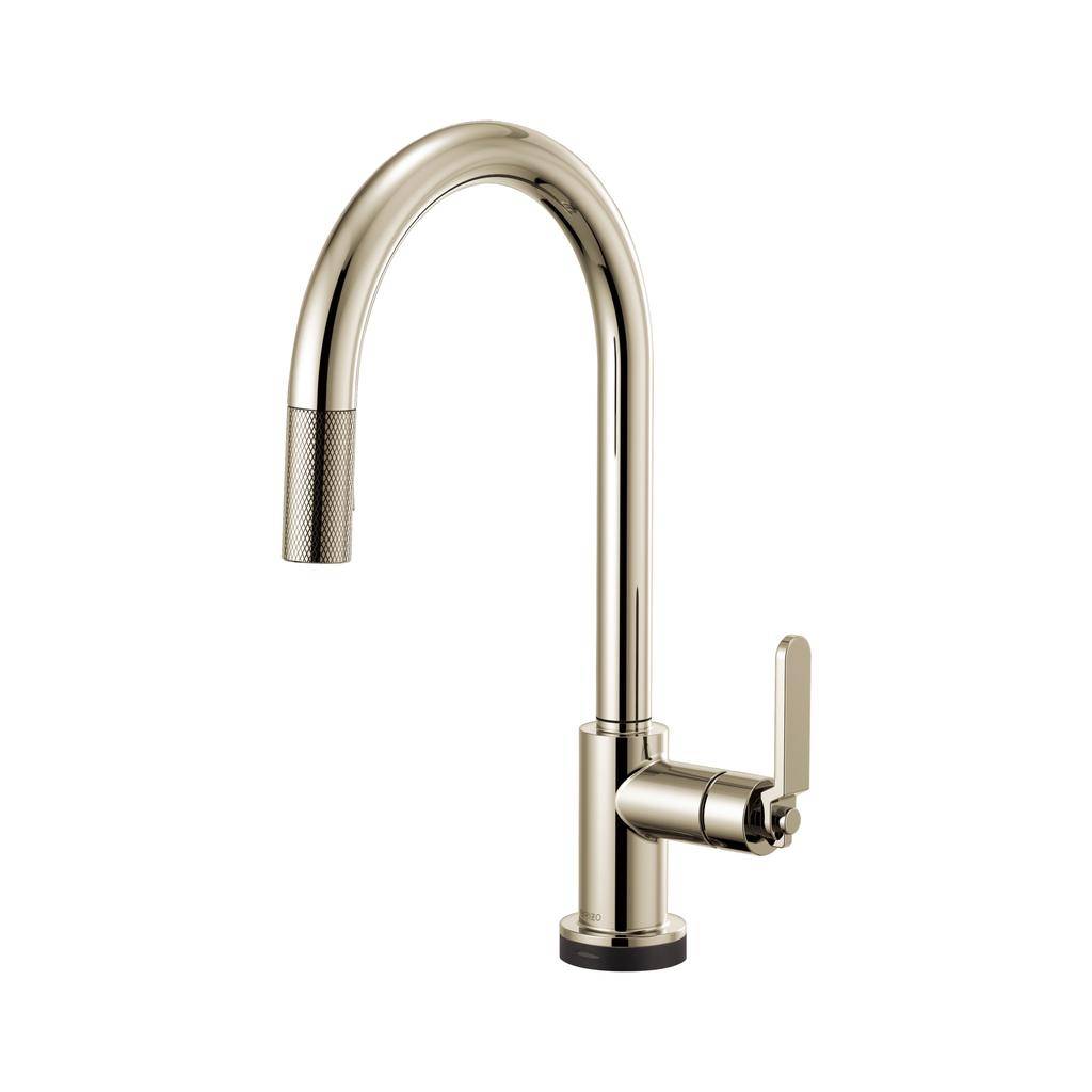 Brizo 64044LF Litze Smart Touch Pull Down Arc Spout Faucet Polished Nickel 1