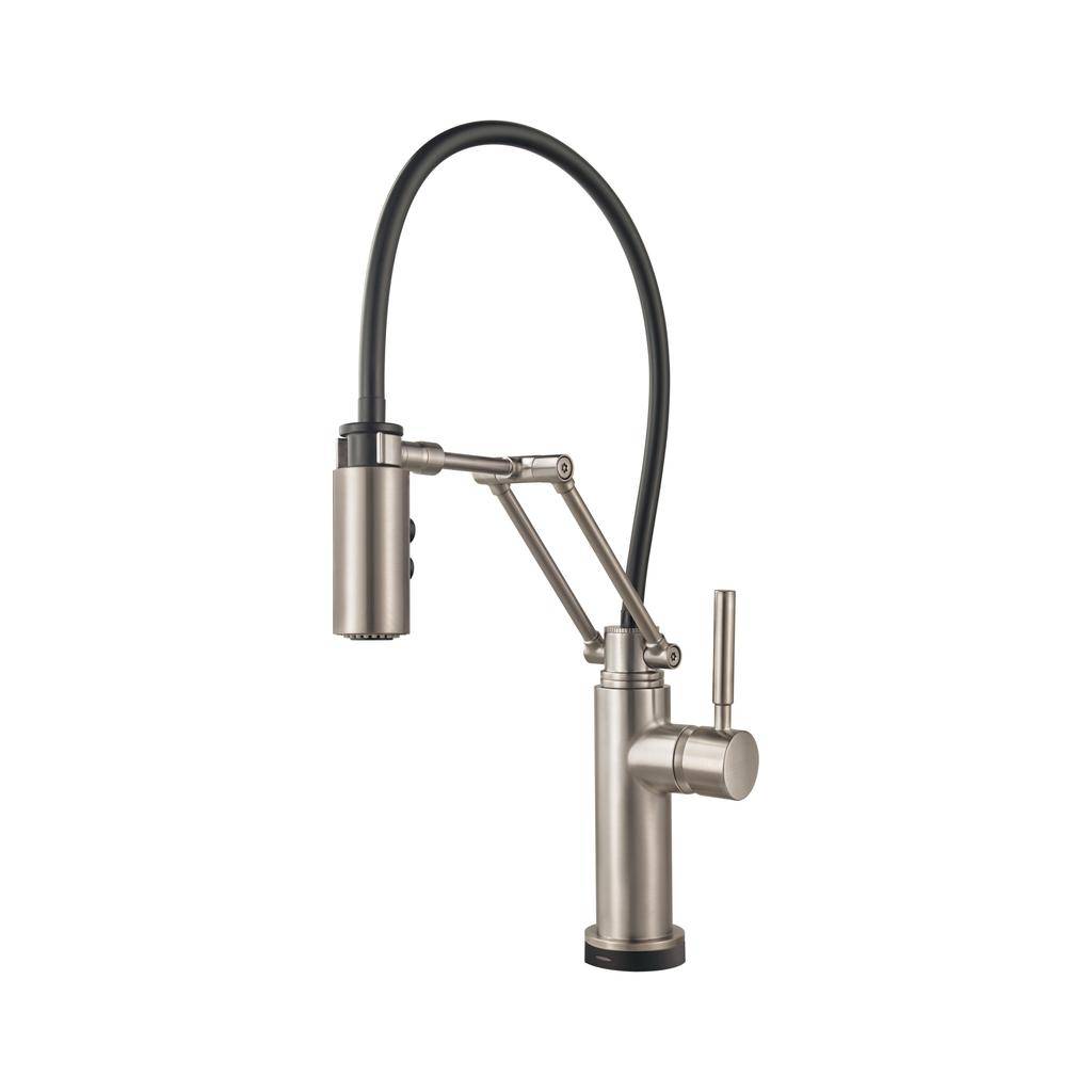 Brizo 64221LF Solna Articulating Kitchen Faucet Stainless 1