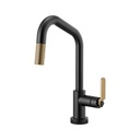 Brizo 64064LF Litze Smart Touch Pull Down Angled Spout Faucet Luxe Gold Matte Black 1