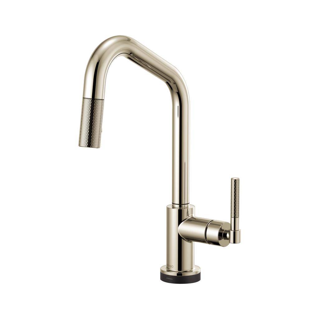 Brizo 64063LF Litze Smart Touch Pull Down Angled Spout Faucet Polished Nickel 1