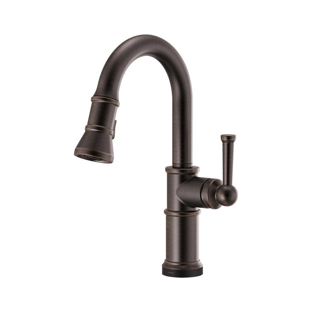 Brizo 64925LF Artesso Smart Touch Pull Down Prep Faucet Venetian Bronze 1