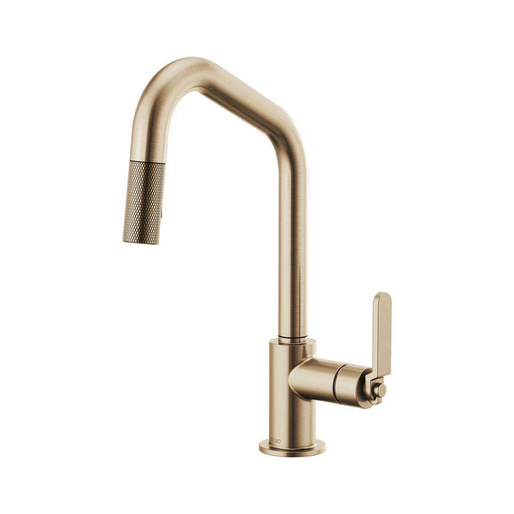 Brizo 63064LF Litze Pull Down Angled Spout Kitchen Faucet Luxe Gold 1