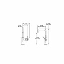 Brizo 61054LF Litze Square Spout Bar Faucet Polished Nickel 2