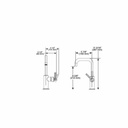Brizo 61053LF Litze Square Spout Bar Faucet Chrome 2