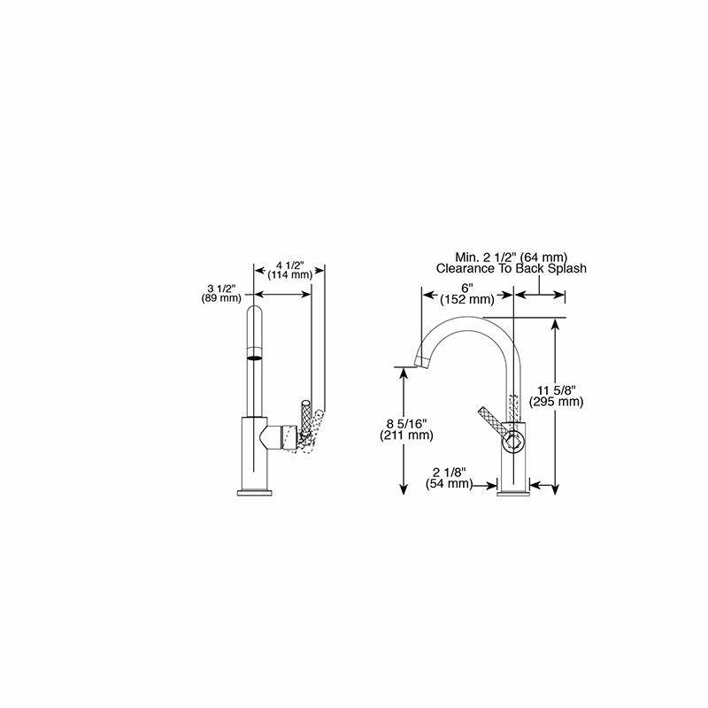 Brizo 61043LF Litze Arc Spout Bar Faucet Luxe Gold 2