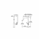 Brizo 61043LF Litze Arc Spout Bar Faucet Polished Nickel 2