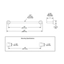 Brizo 691875 Odin 18" Towel Bar Brushed Nickel 2