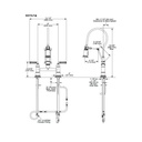 Brizo 62174LF Rook Articulating Bridge Faucet With Finished Hose Stainless 2