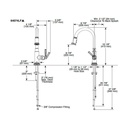 Brizo 64074LF Rook Pull Down Kitchen Faucet With Smart Touch Polished Gold 2