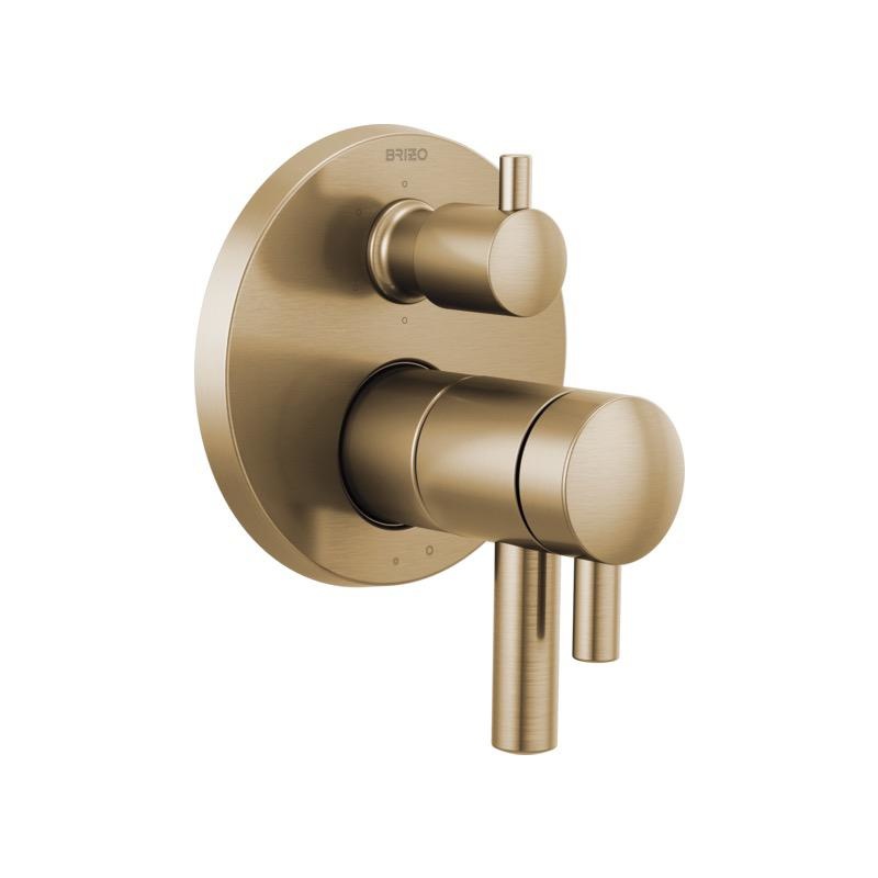 Brizo T75675-GL Odin Tempassure Thermostatic Valve 6 Function Diverter Luxe Gold 1