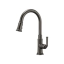Brizo 63074LF Rook Single Handle Pull Down Kitchen Faucet Luxe Steel 1
