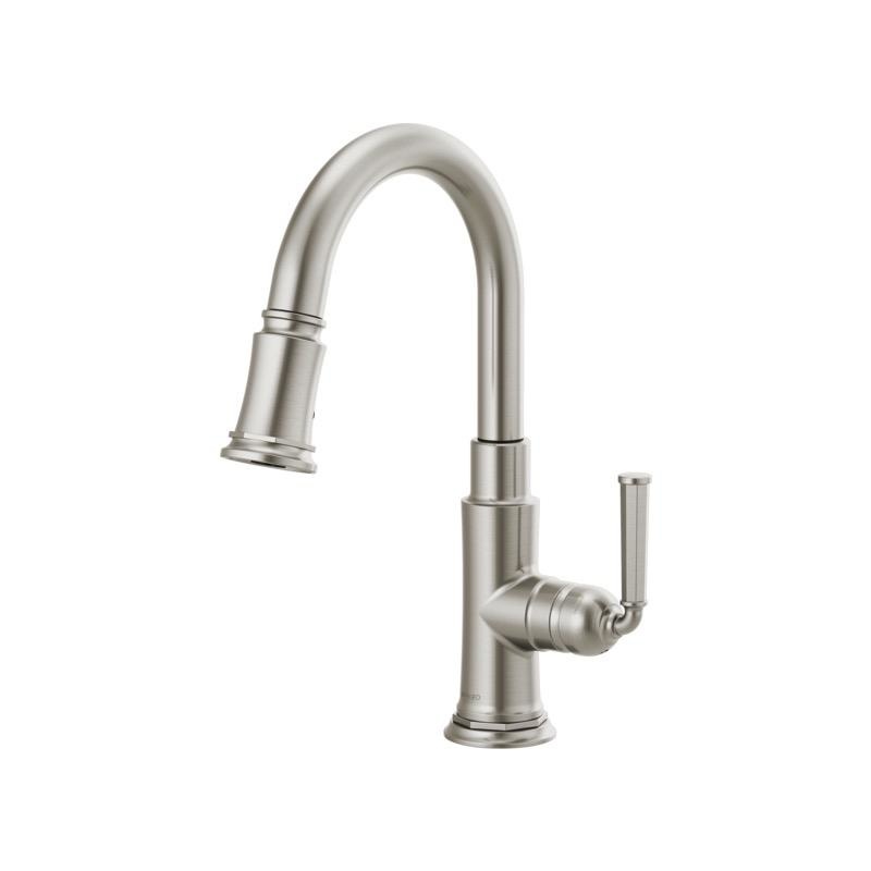 Brizo 63974LF Rook Single Handle Pull Down Prep Kitchen Faucet Stainless 1
