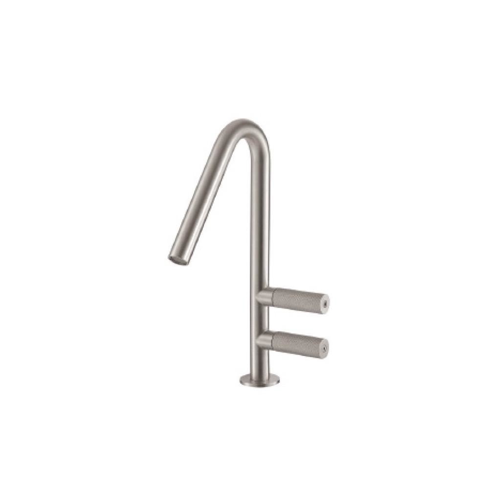 Treemme 3014 Single Hole Lavatory Faucet Two Handles Stainless 1