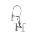 Brizo 62174LF Rook Articulating Bridge Faucet With Finished Hose Chrome 1