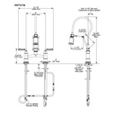 Brizo 62174LF Rook Bridge Faucet With Finished Hose Luxe Steel 2